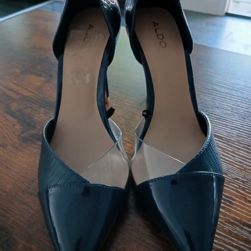 Aldo Moonglow Blue Print Pointed Pumps